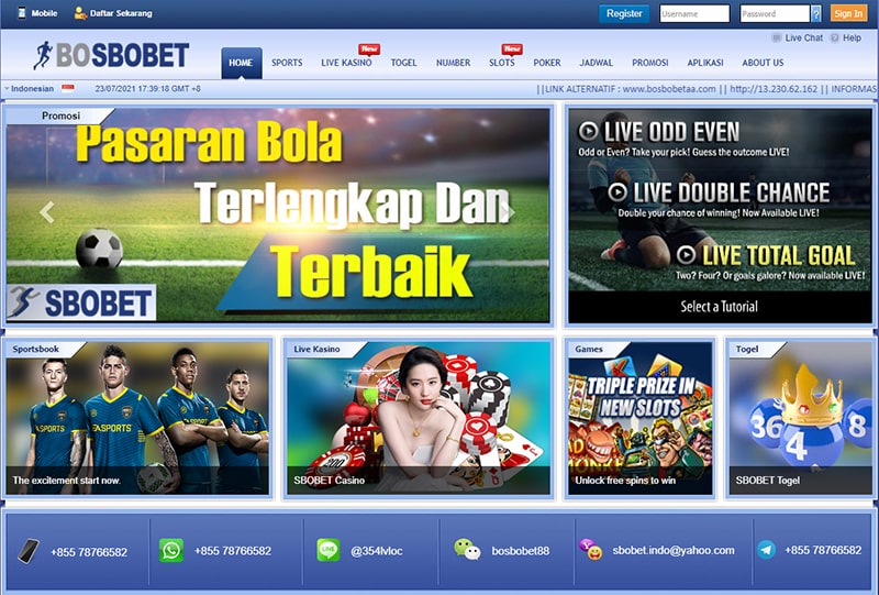 situs daftar agen bosbobet judi bola sbobet online indonesia terpercaya